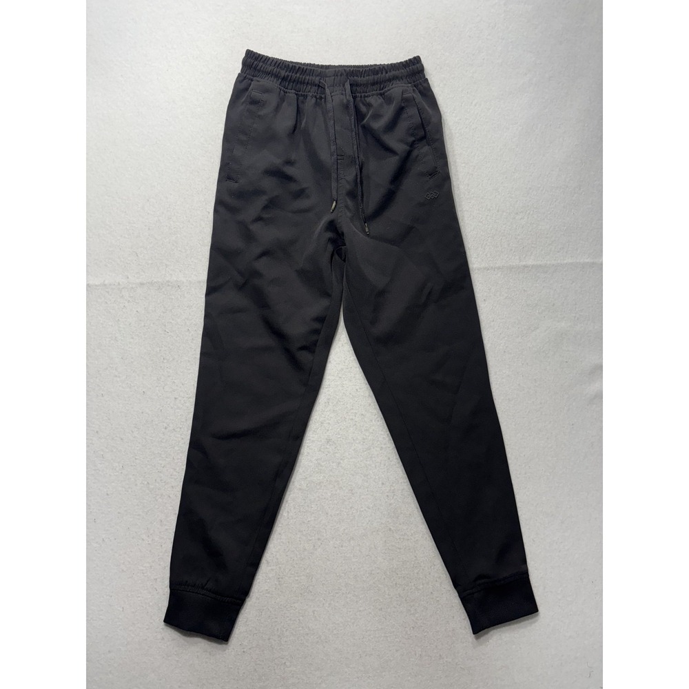 LEG3ND Jogger Pants Boys Large 14-16 Black Elastic Waist Drawstring Cuffed